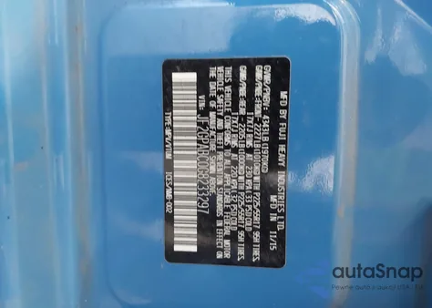 2016 Subaru Crosstrek 2.0I Premium from USA, damaged, VIN JF2GPABC0G8233297